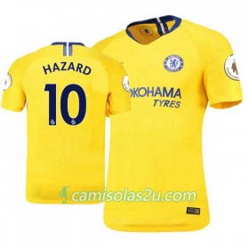 Camisolas de Futebol Chelsea Hazard 10 Equipamento Alternativa 2018/19 Manga Curta